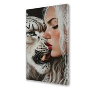 Paint by Numbers Kits Woman 300x100 cm Large Paint by Numbers for Adults Leopard,DIY Oil Painting Art with Paintbrushes and Acrylic Pigment,Hobbies for Women Adults Crafts (Without Frame) L632
