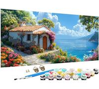 Paint by Numbers Landscape Paint by Numbers for Adults Plant Pattern Large 50x100 inch,DIY Canvas Oil Paintings Hobbies for Adults Women Kit with Acrylic Pigment,Home Decor Gifts,Without Frame J3-54