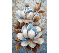 Paint by Numbers Magnolia DIY Painting On Canvas, Paintwork with Paintbrushes Acrylic Paints, Perfect for Paint by Numbers for Adults and Beginner for Gifts Home Wall Decor 28x42Inch (Frameless) v1018