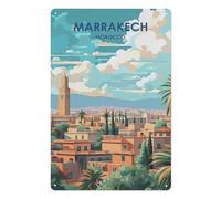 Paint by Numbers，Marrakesh Morroco，Landscape Kit for Adults Beginner DIY Oil Painting（20x30cm）-AE82