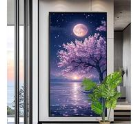Paint by Numbers Moon,Large Paint by Numbers for Adults 32x80in,DIY Color Canvas Oil Painting Kits for beginners,Pigment Drawing Paintwork Crafts with Brushes Acrylic,Tree Of Life(NO Frame) XYY-1986
