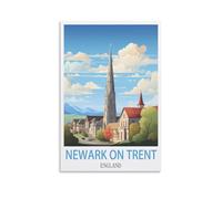 Paint by Numbers Newark on Trent England DIY Acrylic Painting by Numbers Kits with Brushes Acrylic Pigment Home Decoration Brithday Gifts 30x40cm