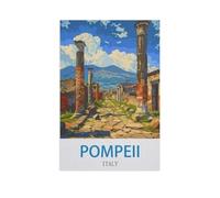 Paint by Numbers，Pompeii Italy，Landscape Kit for Adults Beginner DIY Oil Painting(30x40cm) 11.8x15.7 inches-GA46