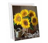 Paint by Numbers Sunflower Painting By Numbers for Adults, Flower Paint by Number Kits, DIY Canvas Oil Painting Kit for Kids with Brushes Acrylic Pigment Drawing for Home Decor Gifts 28x40 inch h-3349