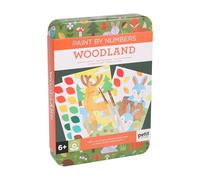 Petit Collage Paint by Numbers Activity Set | Woodland Animals Art Kit for Kids | Guided Painting for Beginners | Screen-Free Creative Play | for Ages 6+