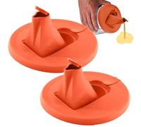 Paint can be lid, paint pouring lid, 2 pack paint container lid cover - Built-in nozzle provides a secure seal, prevents spills from dripping, storage accessories for adults