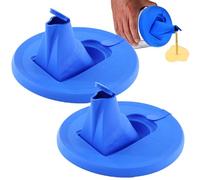 Paint Can Pour Spout - 2 Pack Paint Storage Lid Cover | Storage Accessories With Built-in Nozzle, Secure Seal, Prevents Messes, Spills, Drips For Professionals