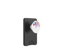 Paint Drip Dripping, White Black Rainbow PopSockets PopWallet for MagSafe