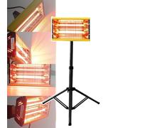 Paint Drying Lamp, car Paint Cure lamp, Baking Area:420 * 500mm, Temperature 0-200°c, 0~90 Min Timer, 270mm Lamp Length, with Adjustable Tripod, for Car Repair,A