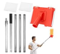 Paint Edge Trimmer with 2 Replacement Pads, Paint Edger Tool with Extension Pole, Edge Latex Painting Flat Edging Tools with Brush, Achieve Flawless Edges on Walls, Ceilings, Corners