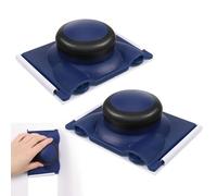 Paint Edger Paint Pad, 2 PCS Multifunctional Paint Edger Tools, Paint Flat Edger, Painting Brush Tools for Cutting in Wall and Ceiling (Blue)