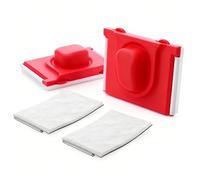 Paint Edger Tool for Cutting in Tools for Painting, 2 PCS Paint Edge Trimmer with Replacement Paint Edger Pad, Latex Painting Flat Edger Paints Pads with Rotatable Hollow Roller for Ceilings Walls DIY