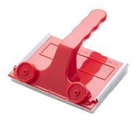 Paint Edging Tool for Cutting in with 1 Handle and 1 Replacement Roller Brush, Wall Paint Edger 4.7 x 3.7 x 2 in, 12 x 9.3 x 5 cm, Ceiling Paint Edger, Red Plastic Corner Brush for Walls