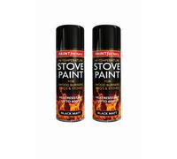 Paint Factory 2X Pf Stove High Temp Black Matt Can 400Ml