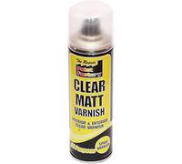 Paint Factory Clear Matt Varnish Spray Exterior Interior Aerosol Can 250ml All Purpose (5 Pack)