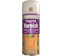 Paint Factory Clear Varnish Spray, Quick Dry Finish, Multi Surface Protective Coating for Wood, Metal, Plastic, Glass, Interior & Exterior, (Yacht Gloss Varnish, 250ml., 1 Pcs)