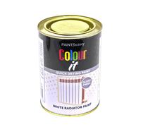 Paint Factory Colour It 300ml White Radiator Paint Quick Drying Gloss Finish