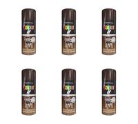 Paint Factory Colour It Espresso Brown Gloss Finish Quick Drying Spray Paint, 400ml, Pack of 6