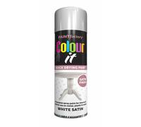 Paint Factory Colour It Primer Spray Paint 250ml White Satin Finish