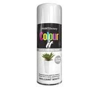 Paint Factory Colour It Primer Spray Paint 400ml Brilliant White Gloss Finish