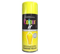 Paint Factory Colour It Primer Spray Paint 400ml Sunshine Yellow Gloss Finish