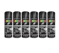 Paint Factory Colour It Quick Drying Paint Jet Black Gloss Finish 250ML - Pack of 6