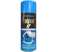 Paint Factory Colour It Quick Drying Spray Paint 400ml Beautiful Blue Gloss Finish