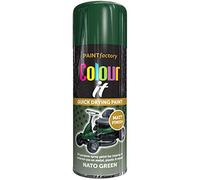 Paint Factory Colour It Quick Drying Spray Paint 400ml Nato Green Matt Finish