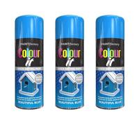 Paint Factory Colour It Quick Drying Spray Paint, Beautiful Blue, Gloss Finish, 400ml, Pack of 3