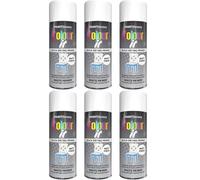 Paint Factory Colour it White Primer Spray, Quick Drying, Matt Finish, All Purpose Undercoat, 400ml, Pack of 6