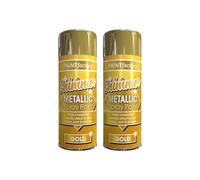 Paint Factory Deep Copper Metallic Spray Paint, All Purpose Gloss Finish Aerosol for Metal, Wood & Plastic, Fast Drying Interior & Exterior, Furniture & Home Decor, 400ml (Pack of 2)