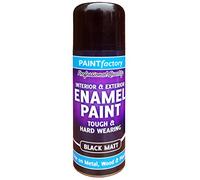 Paint Factory Enamel Paint Black Matt, 400 ml