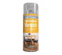Paint Factory Heavy-Duty Polyurethane Clear Varnish Aerosol Spray Paint Gloss