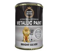 Paint Factory Metallic Paint Interior & Exterior Bright Silver 300Ml