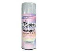 Paint Factory Shimmer Pearlised Spray Paint - Silver 400ml