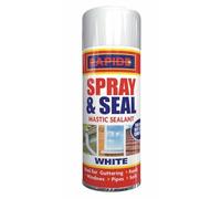 Spray & Seal Leak Fix Stop Sealant Instant Waterproof Gutter Roof Pipe - White