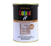 Paint Factory White Matt Paint Tin For Interior Exterior Quick Drying 300ml