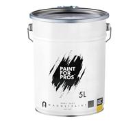 Paint For Pros - Dark Grey Magnetic Paint, Base Coat - Water Based Acrylic Paint - Strong Magnetic Pull - Perfect for Sticking Up Notes & Photos - Child-Friendly - 10m² Coverage, 5L