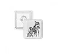 Paint Fox Friend Company PBT Keycaps for Mechanical Keyboard White OEM No Marking Print