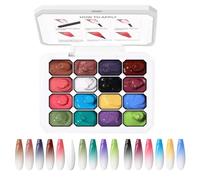 Paint Gel 16 Colors Gradient Manicure Art Palette for