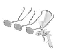 Paint Gun Holder for Paint Booth,Wall Mount Spray Gun Holder Paint Shop Accessory, Attach to Spray Booth Walls & Work Stations (Silver-3 Pcs)