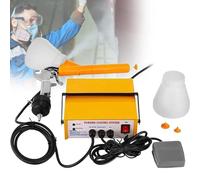 Paint Gun Powder Coating System Machine, Portable Powder Coating System with Foot Switch,110V/220V, Adjustable, Ideal for Automotive, Industrial, DIY, Marine, Home and Garden