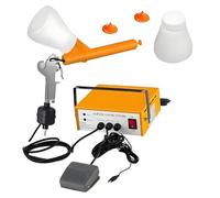 Paint Gun,Powder Coating System Machine, Powder Coating Kit with Electrostatic Power of 30-50KV with Nozzles and Powder Cups,for DIY Painting of Cars & Houses YELLOW