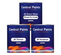 (Paint & Hardener & Thinner [500ML Kit]) BMW 300 Alpine White III 2K/2Pack Acrylic Gloss Paint