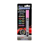 Paint Marker | Auto Tire Waterproof Pen | Ink Touch-Up Pen | Auto Waterproof Paint Marker | Refillable Paint Brush Pen | Fillable Paint Pens | Yellow Tire Marker For Tires, Glass Cans, Stones