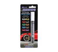 Paint Marker | Auto Tire Waterproof Pen | Ink Touch-Up Pen | Auto Waterproof Paint Marker | Refillable Paint Brush Pen | Fillable Paint Pens | Yellow Tire Marker For Tires, Glass Cans, Stones