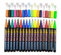 Paint Markers: 12/18 Pieces Quick Dry Pen Paint Set, Colored Markers Pack For Students, Artists & Adults | Great For Journaling, Drawing,