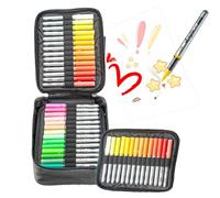 Paint Markers - Acrylic Art Pens, Permanent Ink Drawing, Vivid Pigment Medium, Wood Canvas Fabric Writing, Professional Craft Supplies, 84 Bright Colors For Stone Rock Pumpkin Glass Ceramic Metal