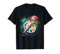 Paint Men Women Colourful Watercolour T-Shirt