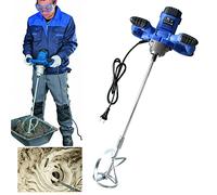 Paint Mixer, 2600W Mortar Mixer Professional Electric Concrete Mixer, M14 Adjustable Agitator, 6 Speeds Control Power Mixer, Electric Mixing Paddle for Paint & Plaster, Cement Grout, Concrete, Fodder